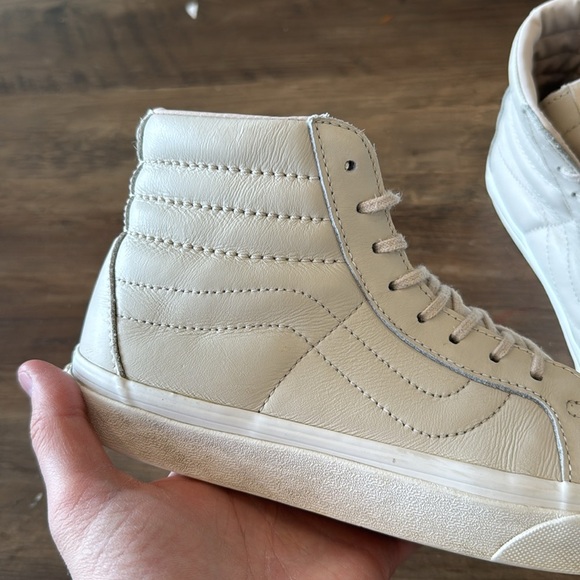VANS Sk8 Hi Reissue Leather Whisper Pink | Women’s 7.5 Men’s 6 - Picture 8 of 10